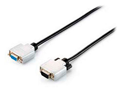 Cable EQUIP VGA/M a VGA/H 10m Plata/Negro (EQ118854)