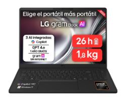 LG gram 16" R AI 7 16Gb 5212Gb Copilot+ 16U55U-G.AU75BN