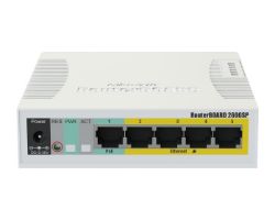 Switch Mikrotik 5xRJ45 GbE 1xSFP PoE (CSS106-1G-4P-1S)