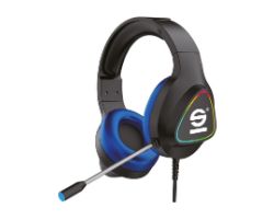 Auric+Micro SPARCO 3.5mm USB Negro/Azul(SPHEADPHONEPRO)