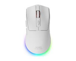 Ratón Mars Gaming RF Wireless BT 14400dpi Blanco(MMT3W)