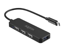 Hub Approx USB-C a 3xUSB 2.0 1xUSB 3.0 Negro (APPC48V2)