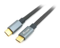 Cable EQUIP USB-C/M a USB-C/M 1m Negro (EQ128354)