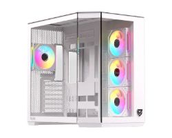Caja Nfortec Pulsar ARGB ATX ITX Blanca(NF-CS-PULSAR-W)