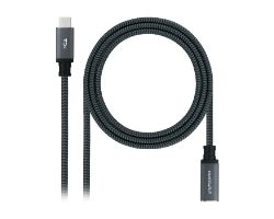 Nanocable USB-C 3.2 M/H 50cm Negro (10.01.4500-COMB)