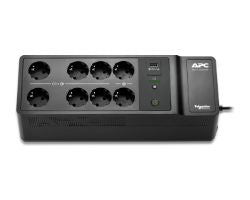 S.A.I. APC 500VA 300W 8xSchuko USB Negra (BE500G2-GR)