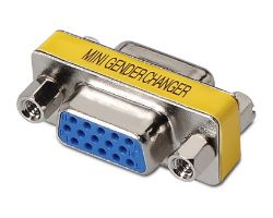 Adaptador AISENS VGA/H a VGA/H Azul/Plata (A114-0082)