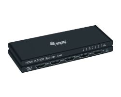 Splitter EQUIP 4K 1xHDMi In 4xHDMI Out Negro (EQ332717)