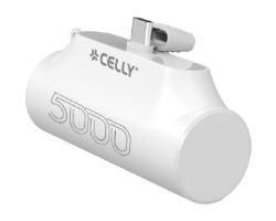 PowerBank CELLY 5000mAh USB-C Blanco (PBC5000WH)