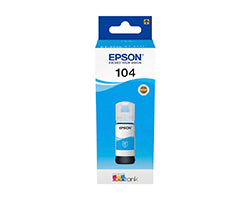 TINTA EPSON BOTE 104 CYAN ECOTANK BOTTLE C13T00P240