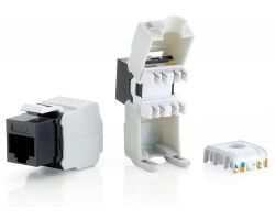 Conector EQUIP RJ45/H Cat6 Kit 8 Negro/Blanco(EQ769211)