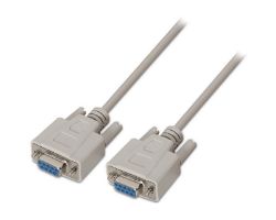 Cable AISENS RS232 DB9/H a DB9/H 1.8m Beige (A112-0067)