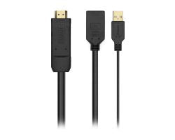 Adaptador AISENS HDMI/M a USB/M DP/H Negro (A122-0642)