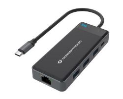 Docking Station CONCEPTRONIC 7en1 USB-C 2HDMI (DONN14G)