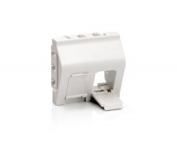 Roseta EQUIP para 2 Conectores Blanco (EQ761312)