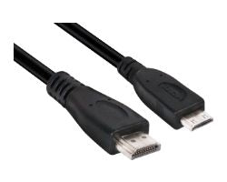 Cable Club 3D Mini HDMI a HDMI 1m M/M Negro CAC-1350