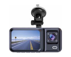 Cámara DashCam DENVER Doble 2" IPS Negra (CCT-2500)
