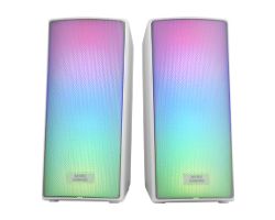 Altavoces Mars Gaming 15W 2.0 RGB BT Blanco (MSRGB2W)