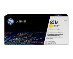 Toner HP LaserJet 651A Amarillo 16000 páginas (CE342A)