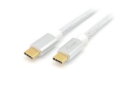 Cable EQUIP USB-C/M a USB-C/M 0.5m 100W Blanco (128355)