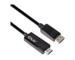 Cable Club 3D DP 1.4 a HDMI 2.0 2m M/M Negro (CAC-1082)