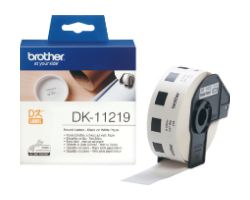 Etiquetas BROTHER circulares 12mm 1200 Unid. (DK11219)