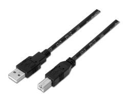 Cable AISENS USB-A/M a USB-B/M 1m Negro (A101-0005)