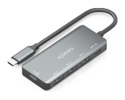 Hub AISENS USB-C a 3xUSB 2.0 PD 100W Gris (A109-0945)