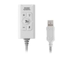 Tarjeta Sonido Mars Gaming 7.1 USB 1.5m Blanca (MSC2W)