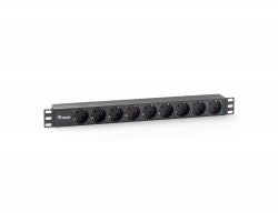 Regleta EQUIP 9 Tomas Rack 19" 1U Negra (EQ333282)