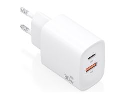 Cargador Pared AISENS 30W USB-A/C Blanco (A110-0952)