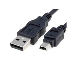 Nanocable USB-A/M a Mini USB/M 0.5m Negro (10.01.0400)