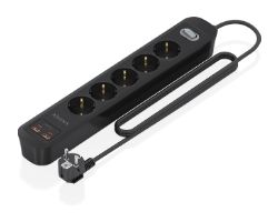 Regleta Aisens 5Tomas 2Usb-C 2Usb-A (ASPS-2A2C15-BK)