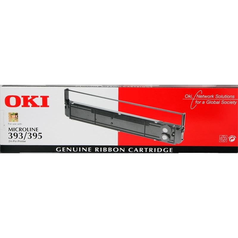 OKI ML393 Negra Cinta Matricial Original - 09002311. 12.7mm * 30m