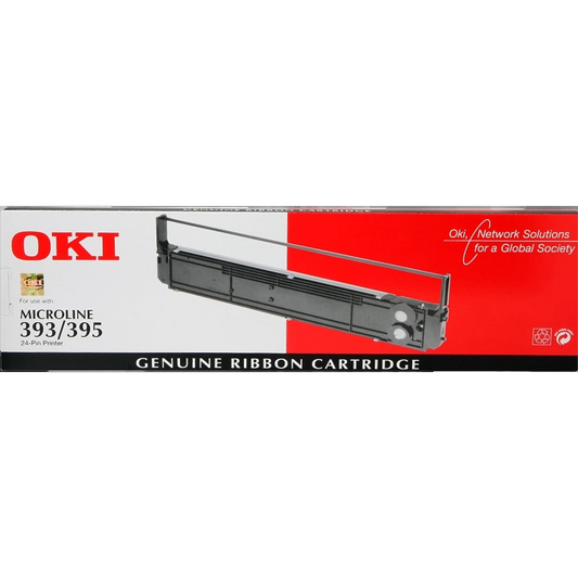 OKI ML393 Negra Cinta Matricial Original - 09002311. 12.7mm * 30m