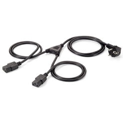 Cable desde schuko macho a IEC hembra dos conectores longitud 1.8 metros