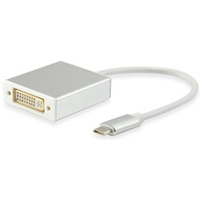Adaptador desde USB-C macho a DVI-I hembra DUAL link