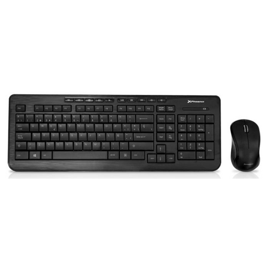 TECLADO + RATON PHOENIX WIRELESS 1000DPI BLACK