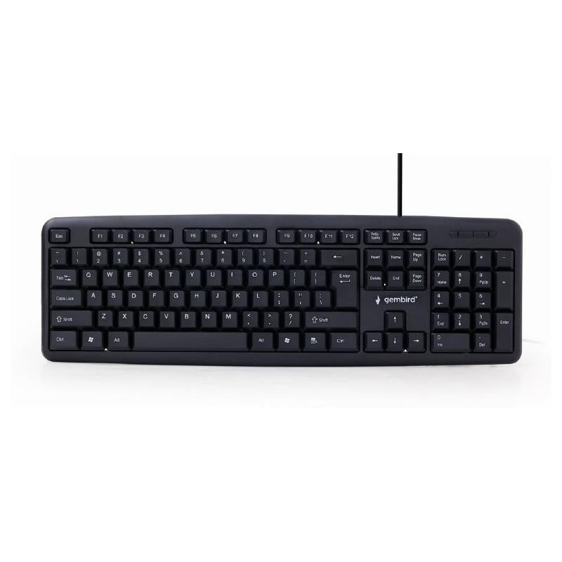 TECLADO GEMBIRD USB 104 TECLAS BLACK