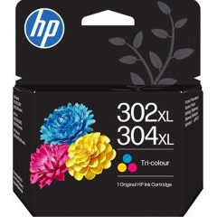 HP 302XL/304XL Original Colour Ink Cartridge - B7RT8AE/F6U67AE/N9K07AE