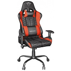 Silla gaming gtx 708 resto negro con detalles rojos elevador de gas clase 4 ajustable entre 90 y 180 giratoria 360 soporta 150kg