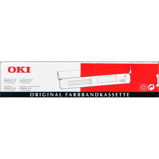 OKI ML4410 Negra Cinta Matricial Original - 40629303. 12.7mm * 60m