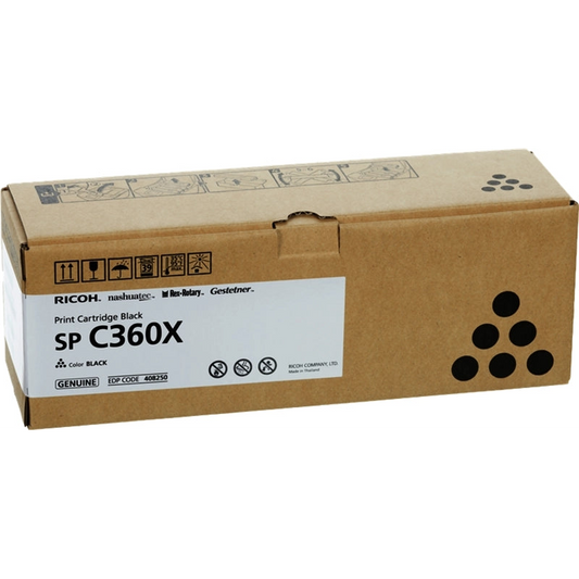 Ricoh Aficio SP-C361 Negro Cartucho de Toner Original - 408250/SPC360X. 10.000 Paginas