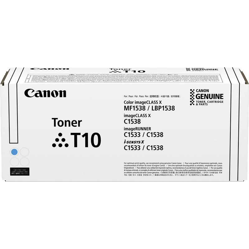 Canon T10 Cyan Cartucho de Toner Original - 4565C001. 10.000 Paginas