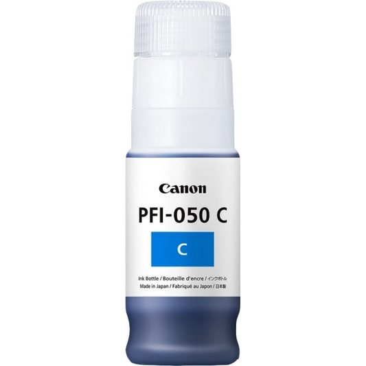 Canon PFI050 Cyan Botella de Tinta Original - PFI050C/5699C001. 70 ml