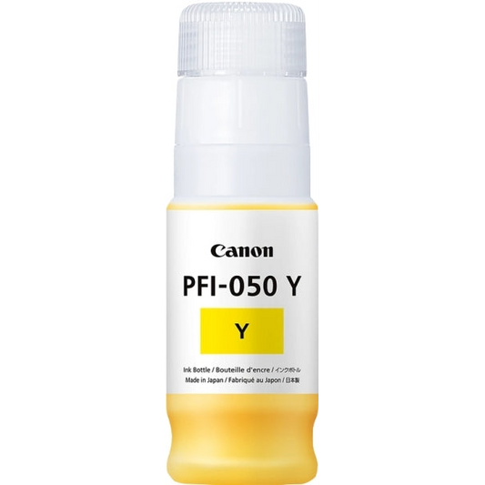 Canon PFI050 Amarillo Botella de Tinta Original - PFI050Y/5701C001. 70 ml