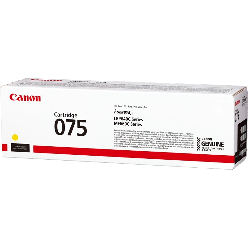 Canon 075 Amarillo Cartucho de Toner Original - 6362C002