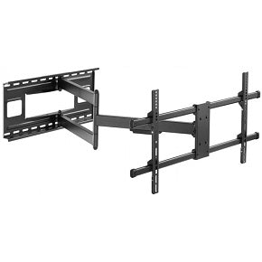 Soporte de monitor/tv para pared desde 43' hasta 80' doble brazo largo articulado inclinacion +5 /-15 rango de giro +90/-90 distancia a la pared 82mm a 1015mm VESA 800x400 max. hasta 50kg color negro