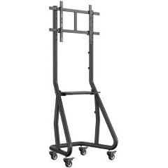 Soporte de monitor/tv de suelo con ruedas para pantallas heavy-duty desde 37' hasta 80' fijo max VESA 600x400 hasta 80kg color negro