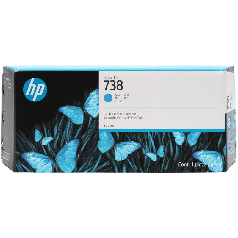 HP 676M6A Cyan Cartucho de Tinta Original - 738. 300 ml